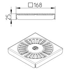 Line Drawing - Grating-Drain-200